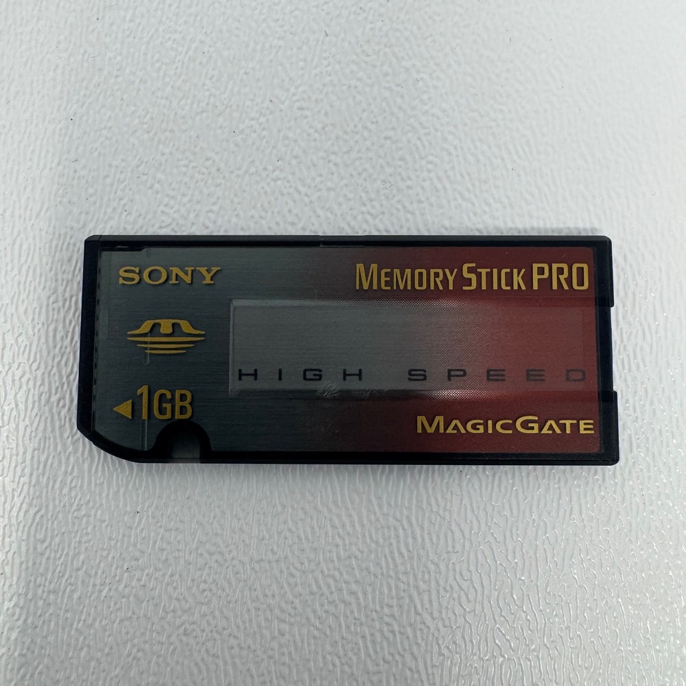 Sony 1GB Memory Stick PRO High Speed MagicGate MSX-1GN Flash Card Made in Japan